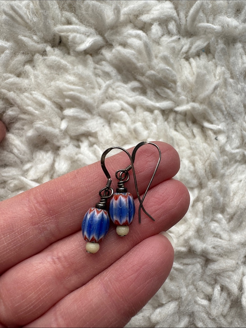 Sterling Silver Beaded Earrings